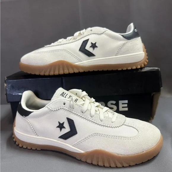 Women’s Converse Run Star Trainer Casual Shoes - Egret/Black/Honey A08262C - Picture 5 of 12